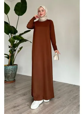 Tan Modest Dress
